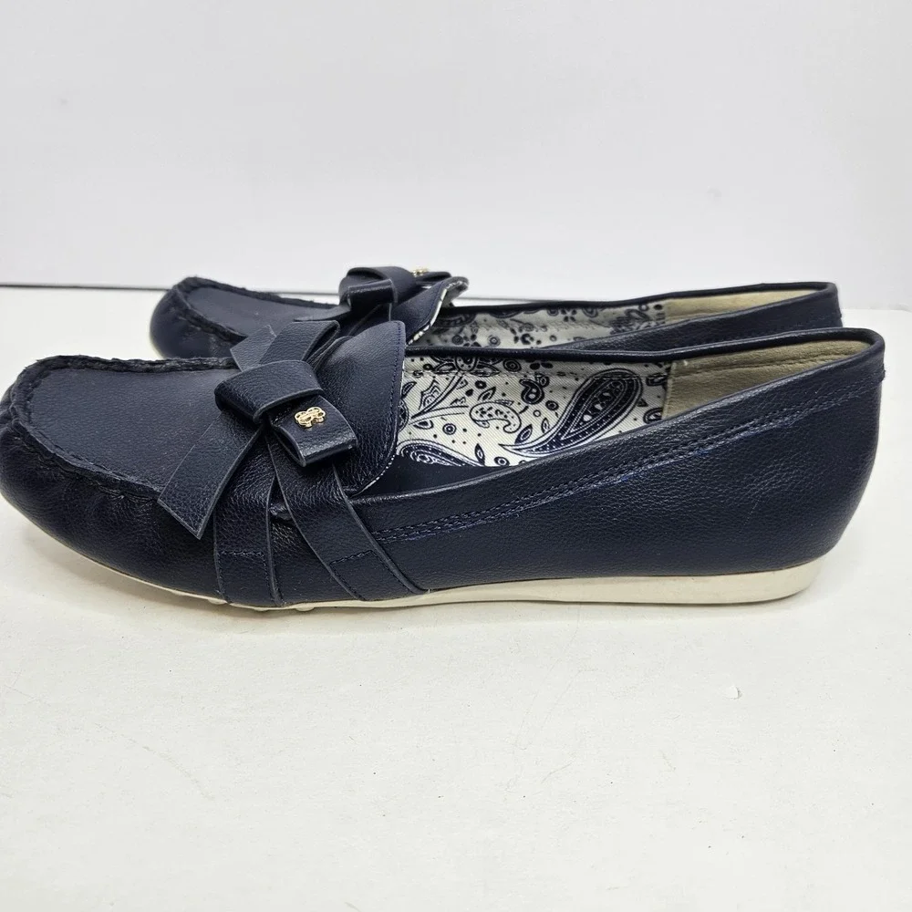 Bandolino Size 8.5M Blue Slip On Shoes Heel To‎ Toe 10